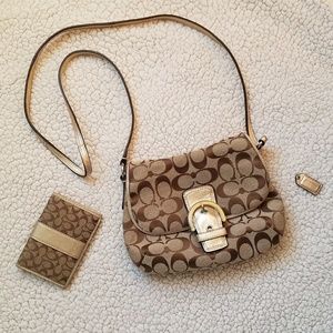 Coach Monogram crossbody bag